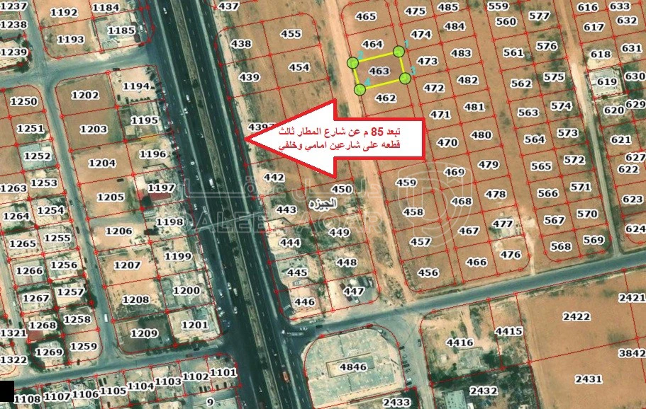 أرض في الجيزه الحجره 100 م من طريق المطار - 55,000 دأ - صورة 1